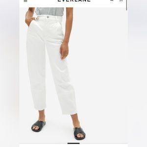 Everlane utility barrel pant bone size 2